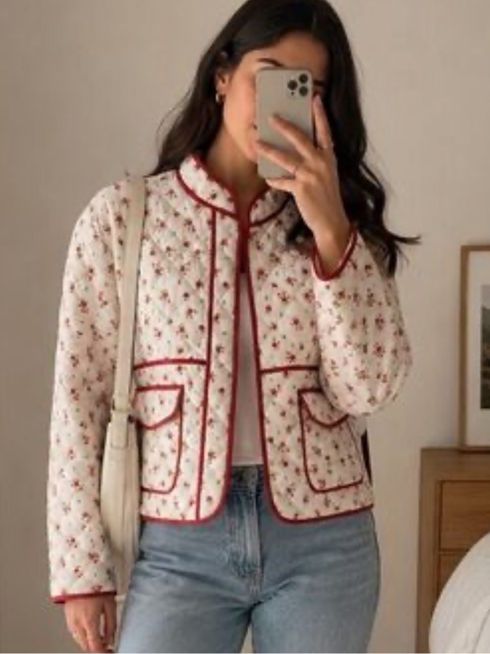 NWT 7 FOR ALL MANKIND QUILTED CROPPED JACKET
